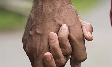 Couple holding hands Couple holding hands