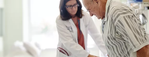 Elderly gentleman at a doctor's appointment Elderly gentleman at a doctor's appointment